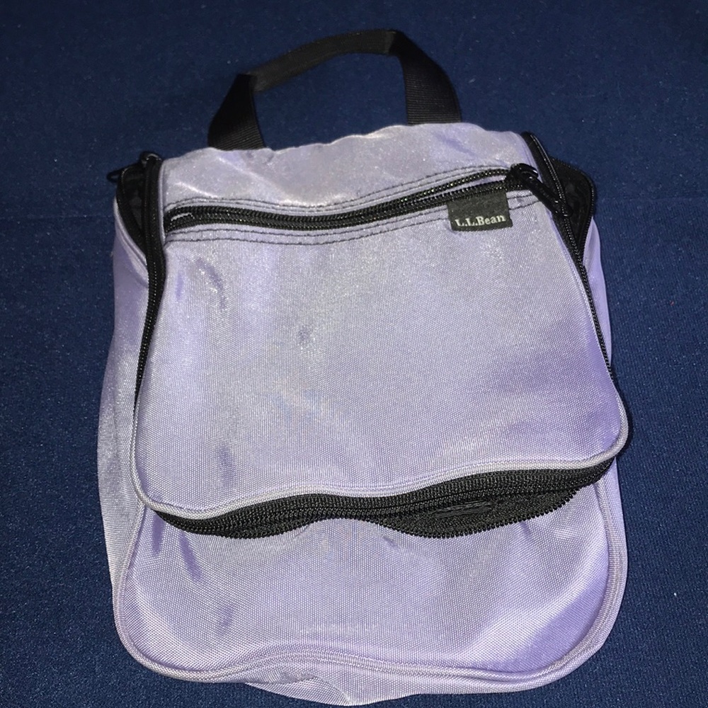L.L. Bean travel shower caddy or makeup bag purple